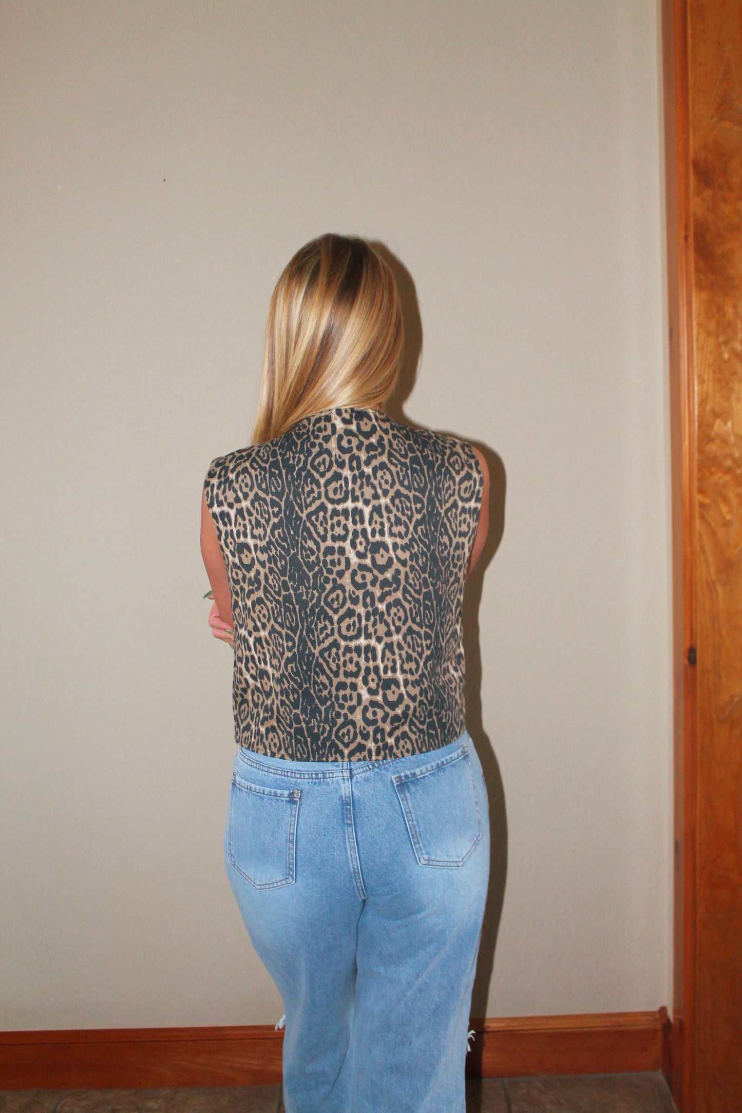 Cheetah Tie Vest